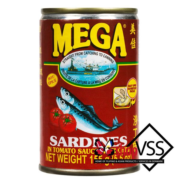 Mega Sardines In Tomato Sauce Chili Added 155G