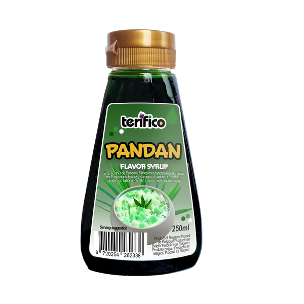 Terifico Pandan flavor syrup 250ml.