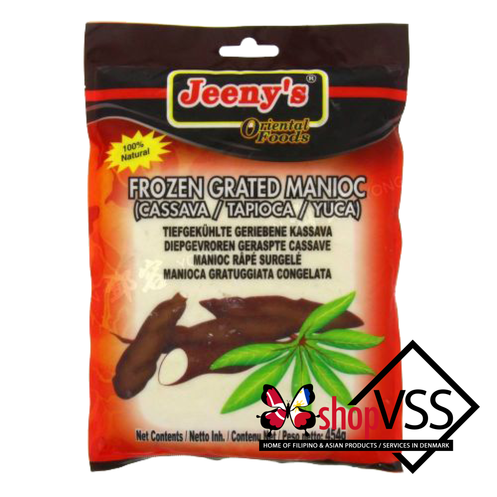 Jeeny's frozen grated cassava (tapioca) 454g- Shop VSS Denmark